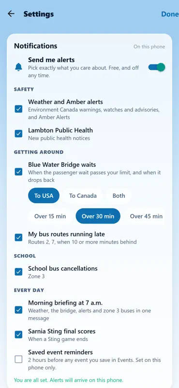Sarnia Community Dashboard screenshot 5 of 5