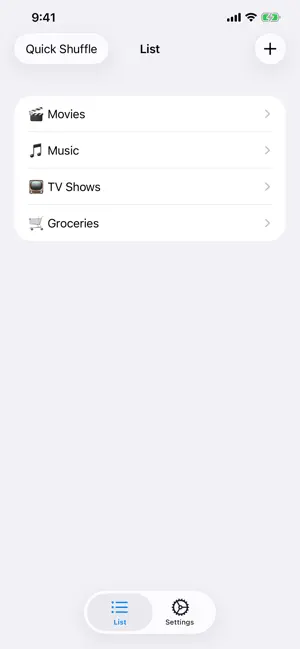 ListShuffler screenshot 1