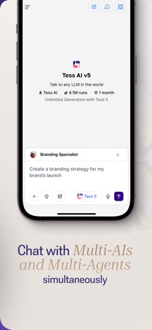 Tess AI iPhone screenshot