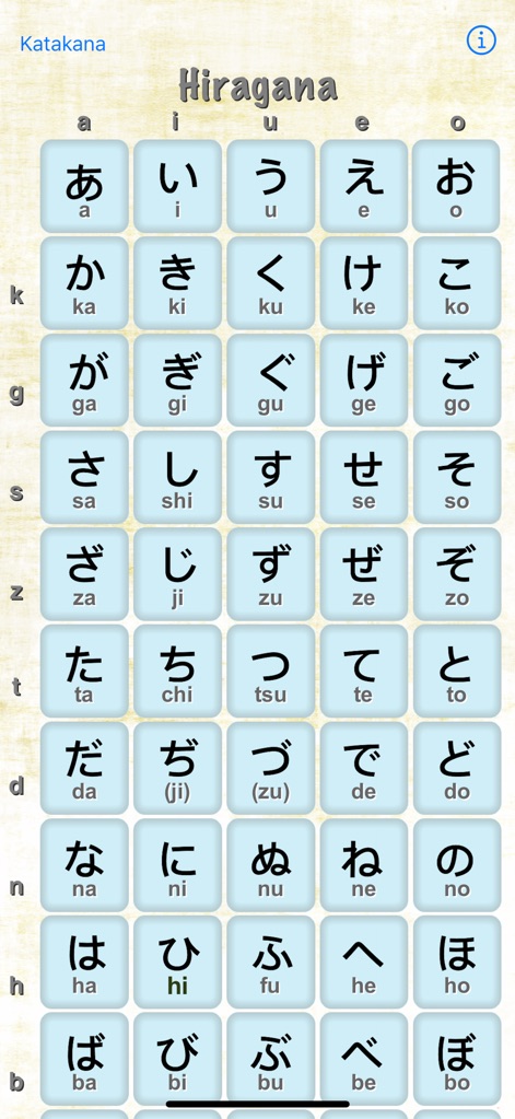 Kana - hiragana + katakana - Education App | MWM