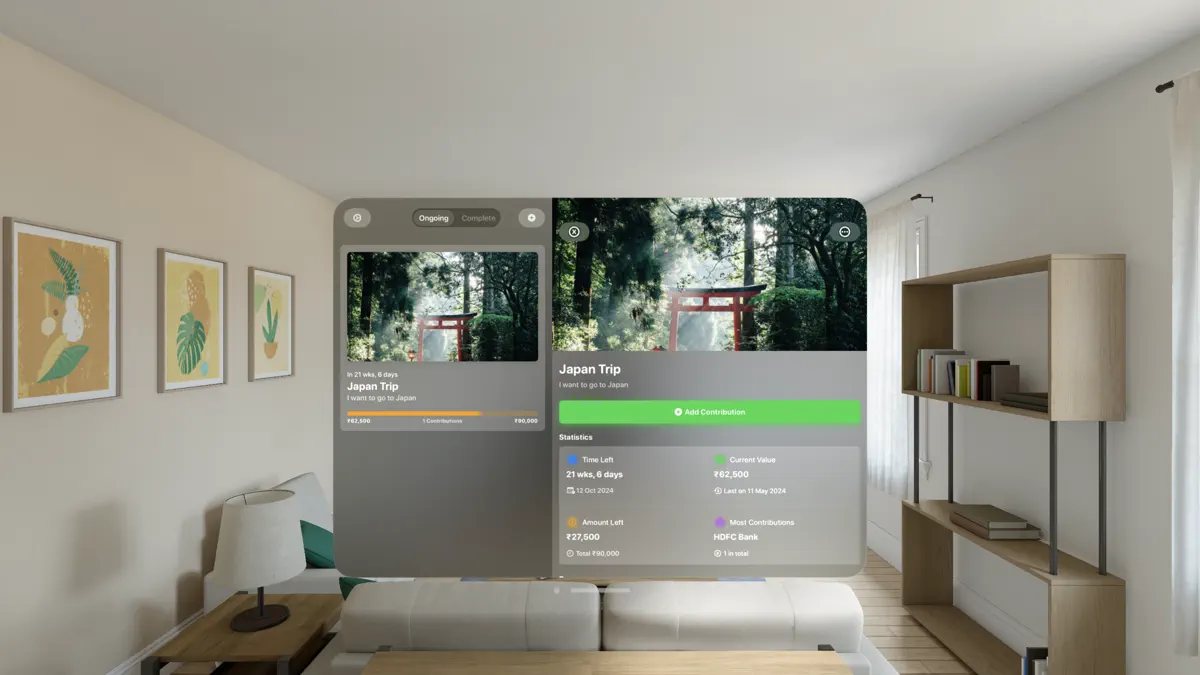 Goaley - Finance Goals Tracker screenshot 1