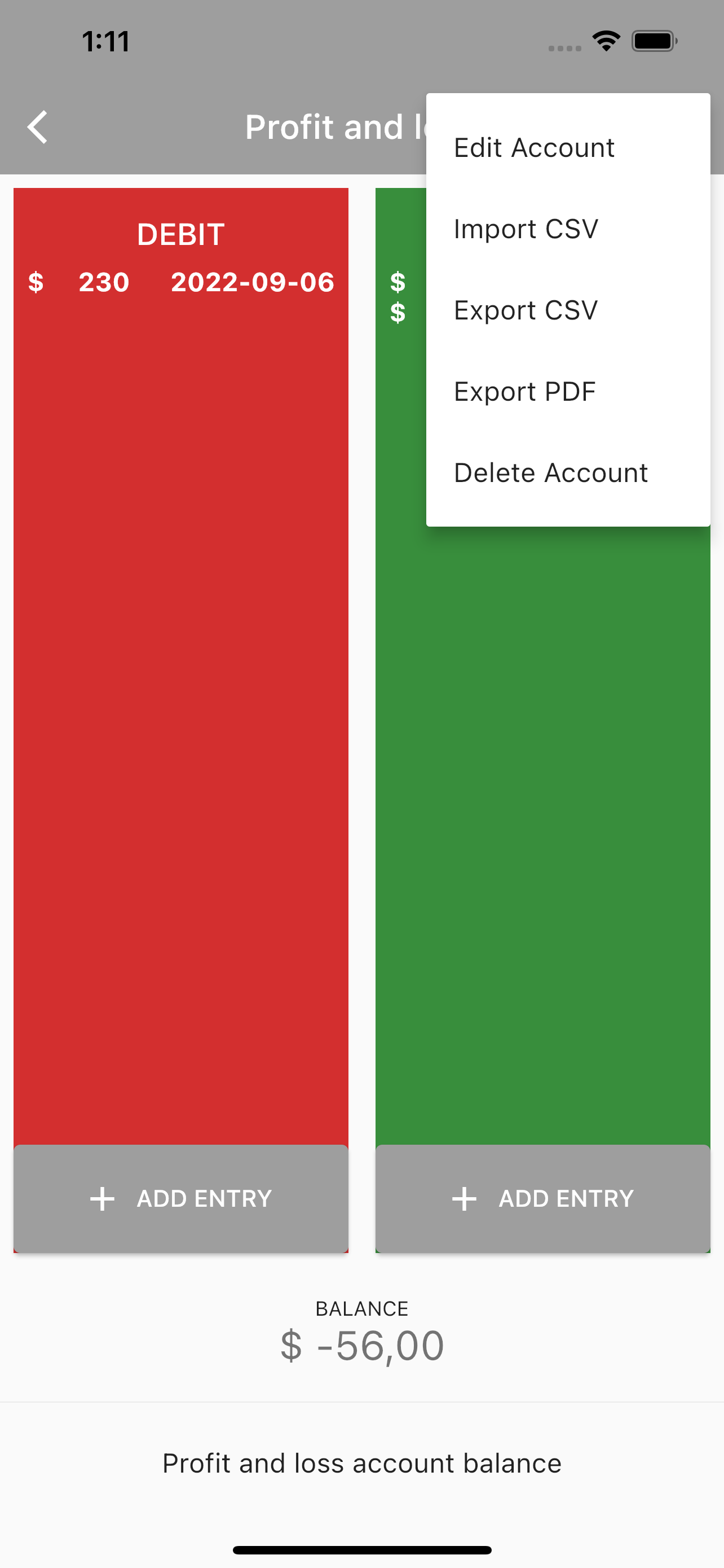 Account Balance T