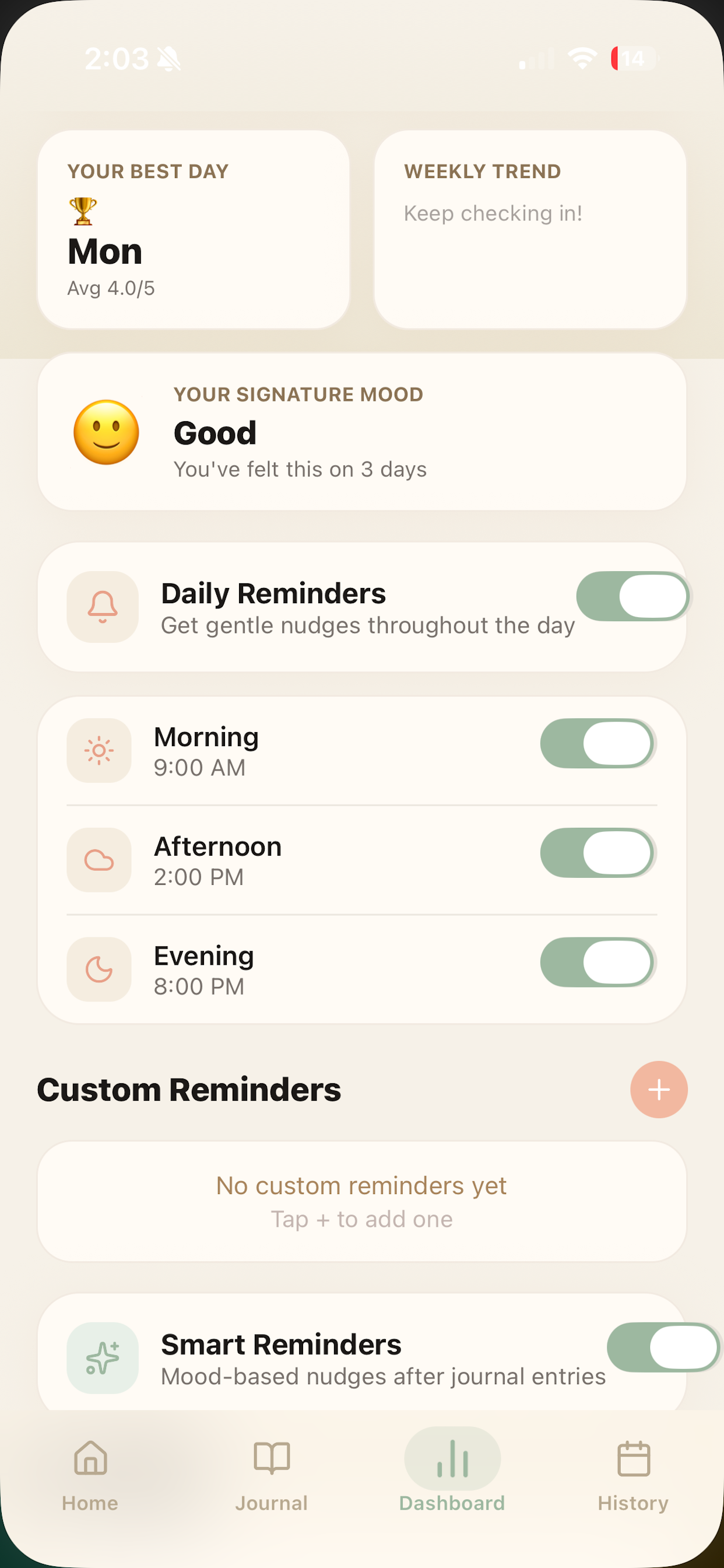 Moodova Journal screenshot 3