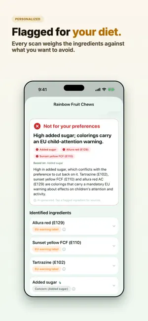 Additive Scanner: Myredient screenshot 2
