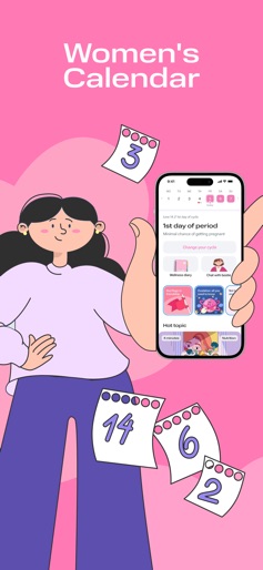 Clatch: Women's period tracker screenshot