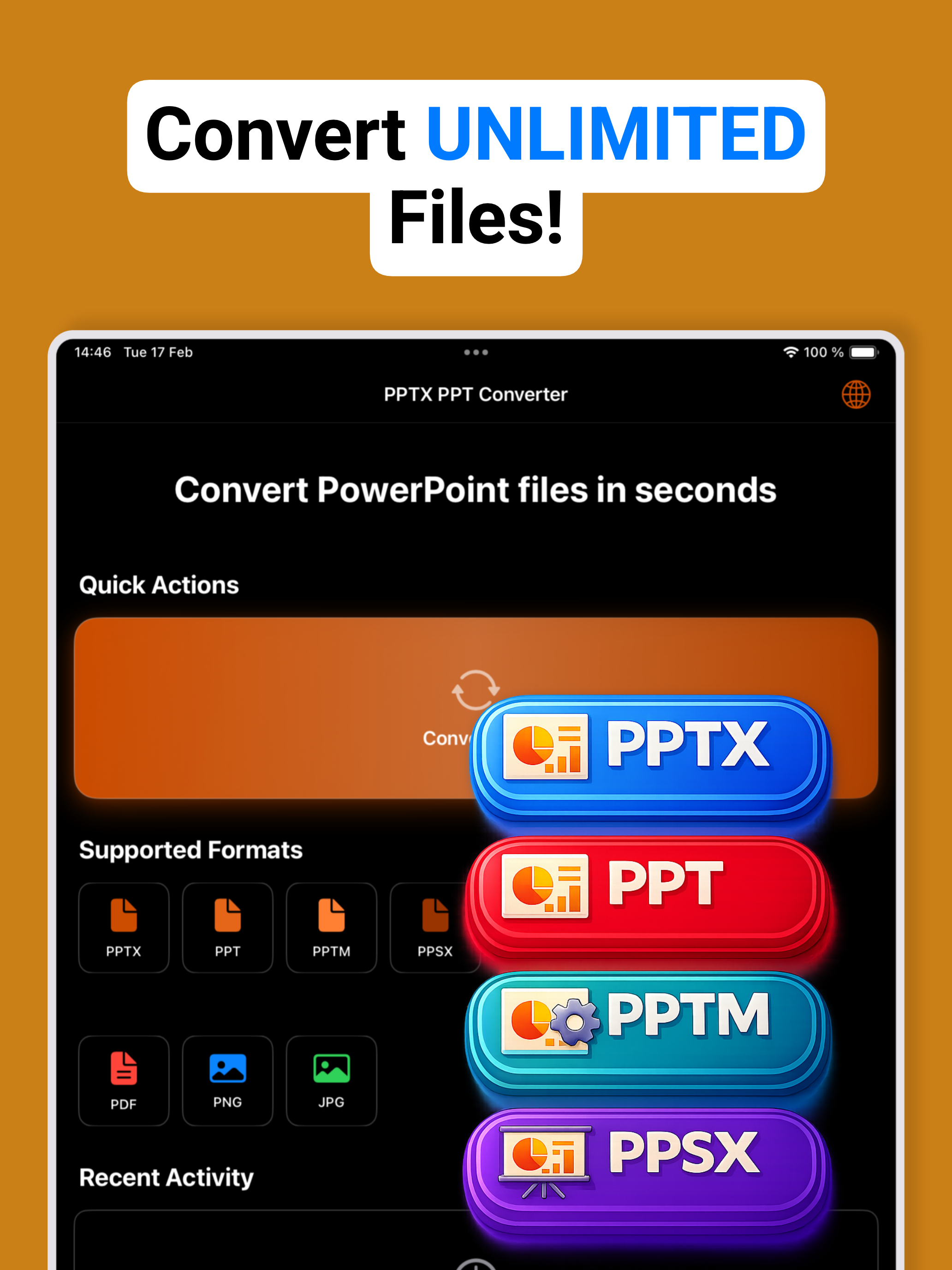 PPTX PPT PPTM To PDF Reader