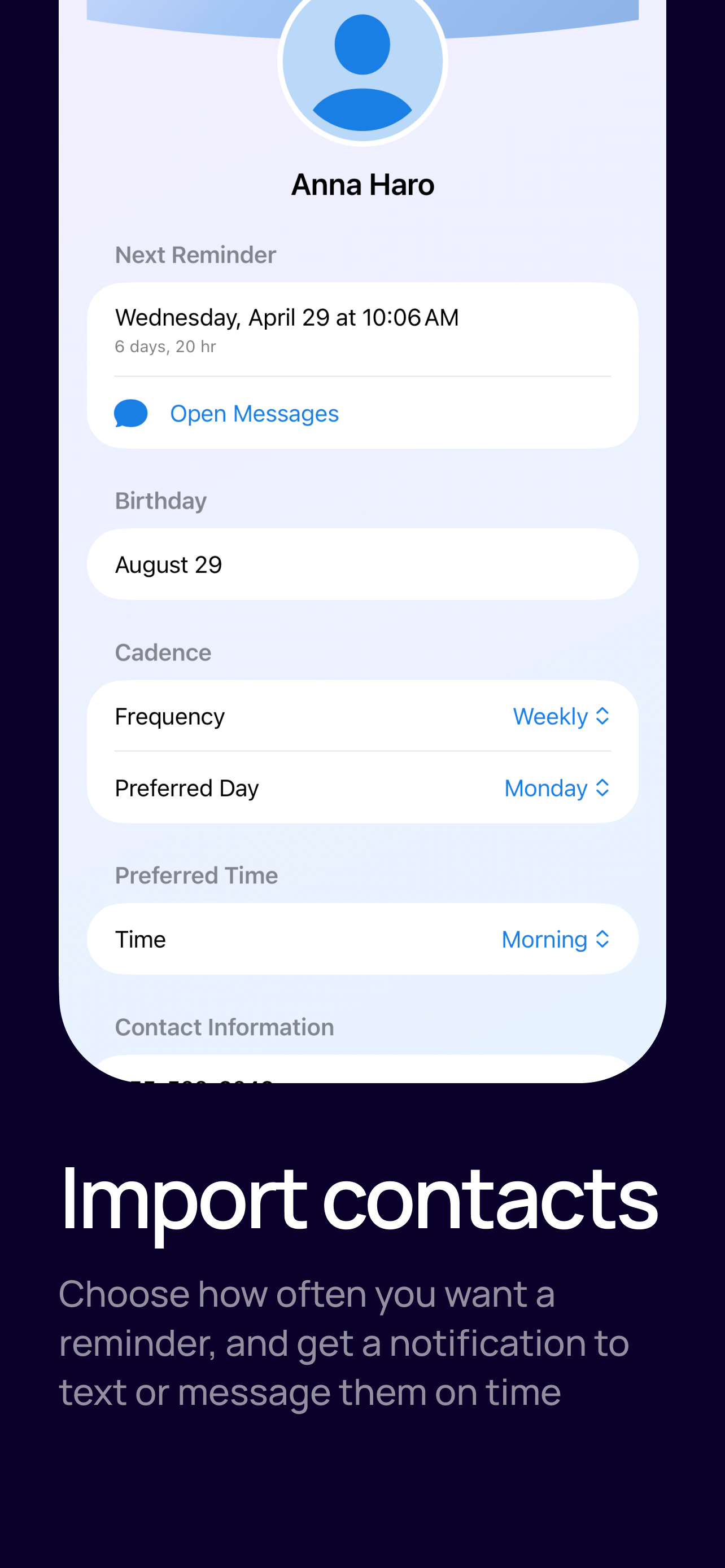 Stay In Touch: Reminders screenshot 5