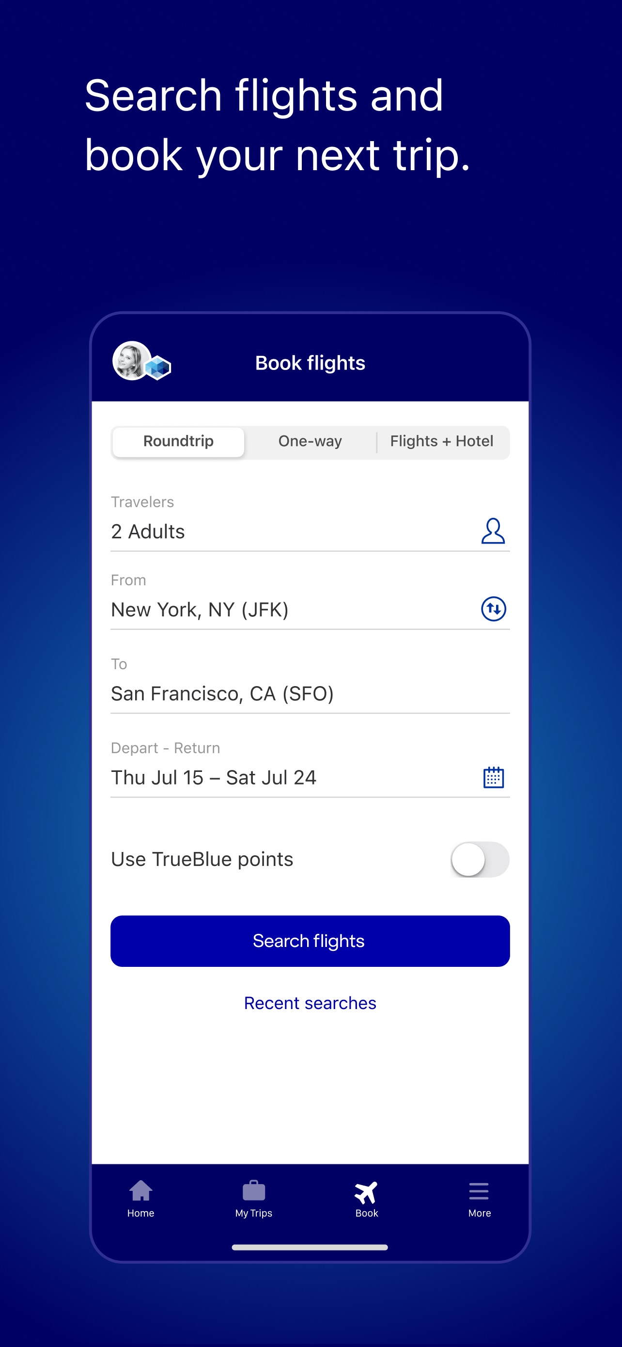 JetBlue screenshot 5