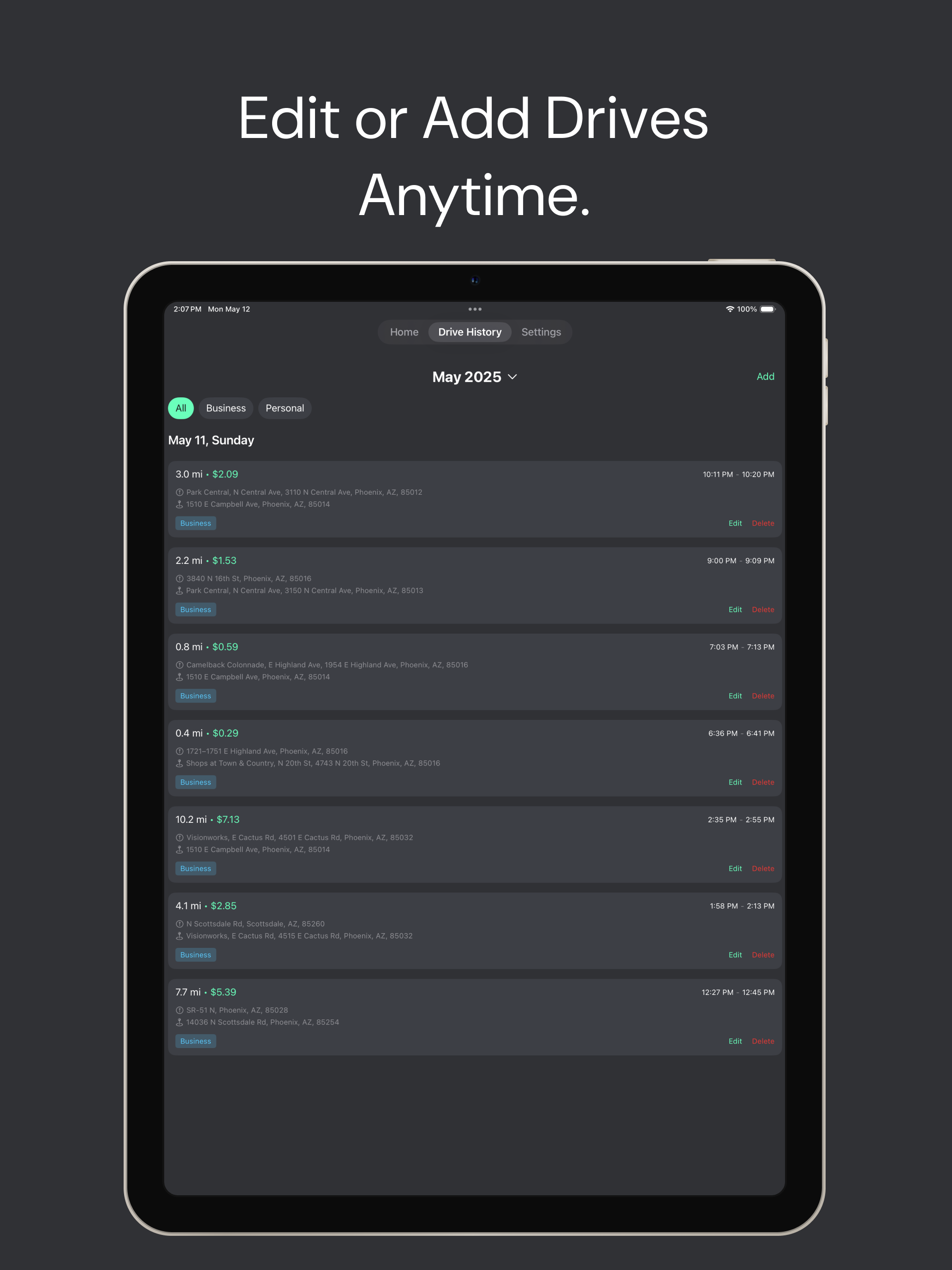 MileWise: Mileage Tracker Log screenshot 11