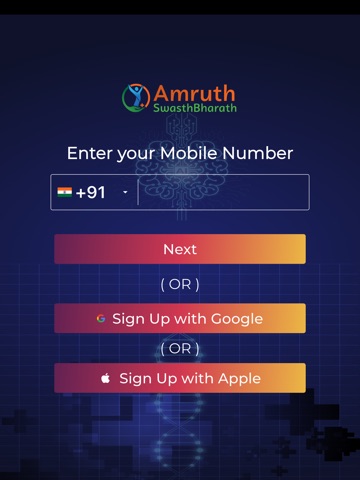 AmruthSwasthBharath iPad screenshot 1