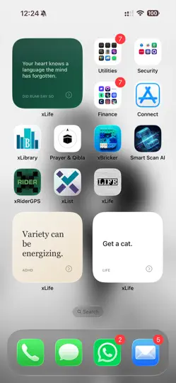Captura de pantalla de XLife - Advice For Life en iPhone 3