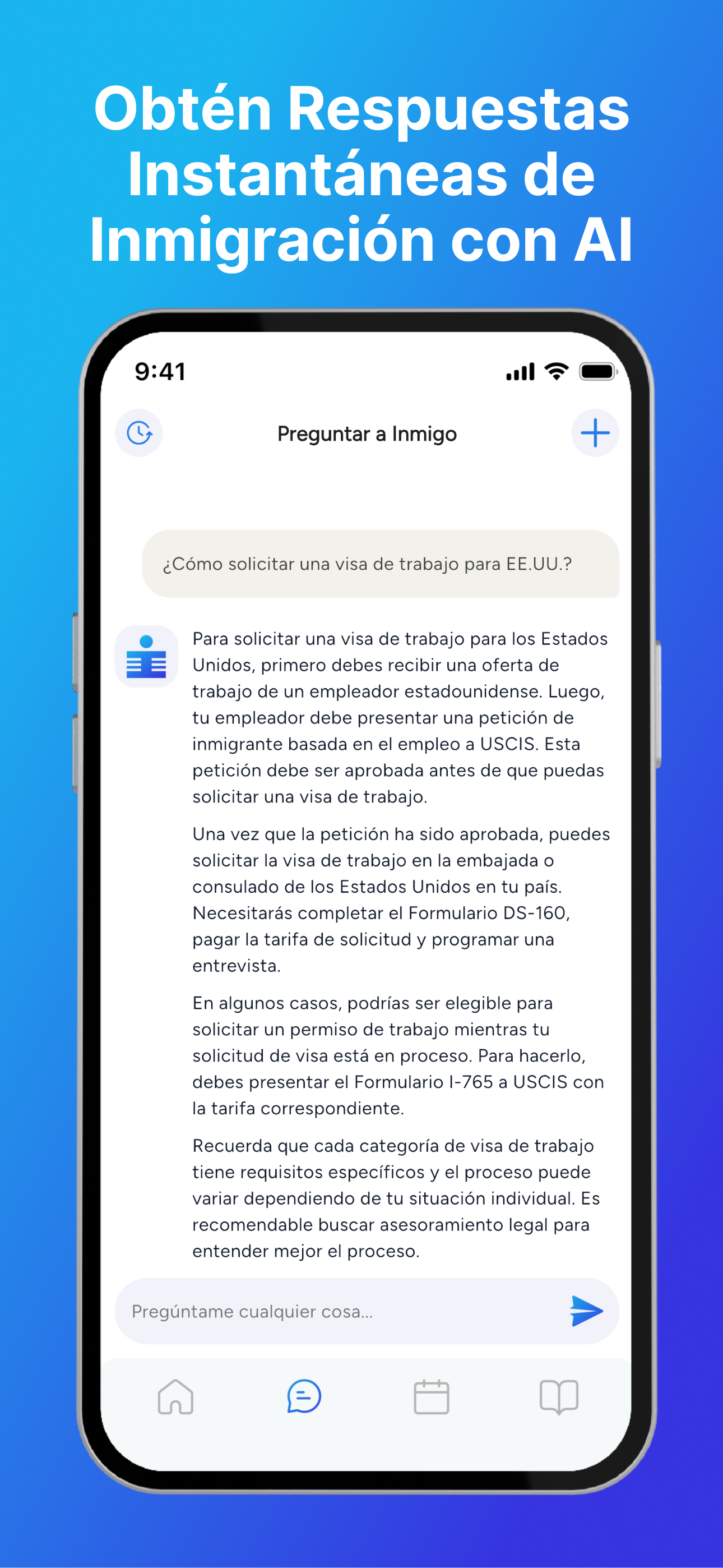 Inmigo: Asistente Migratorio