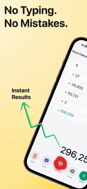 Voice Calculator: Speak & Add screenshot 2