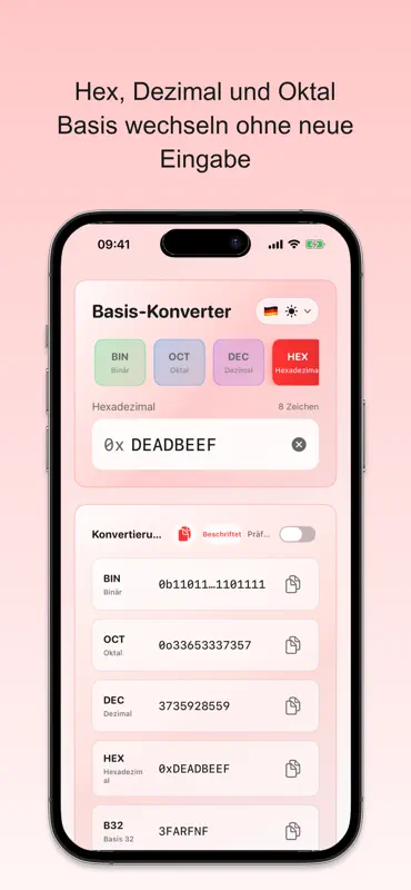 Radix Binär-Konverter screenshot 3 of 8
