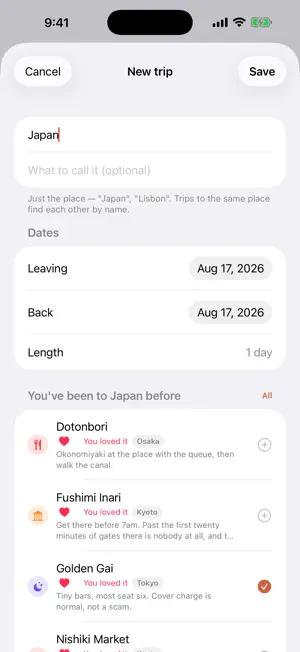 Postcard: Travel Planner screenshot 4