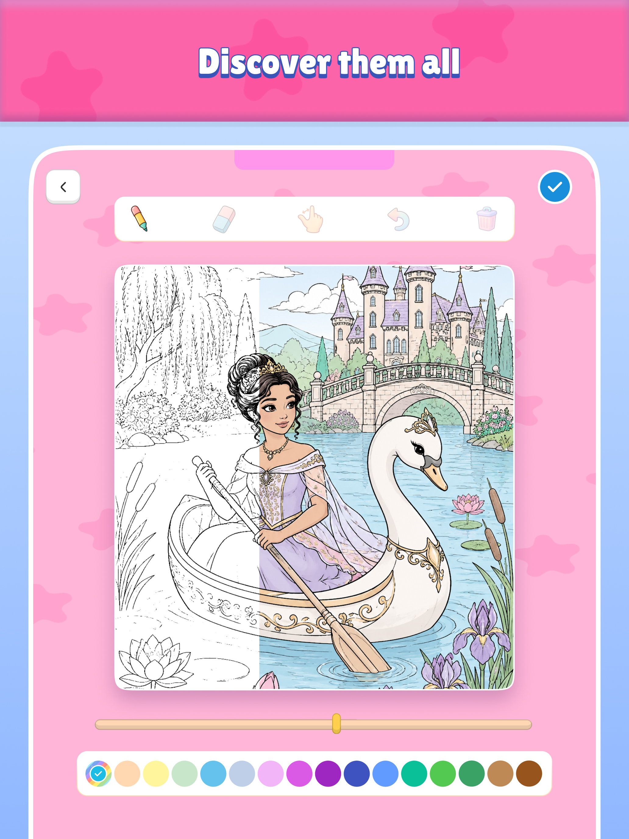 Princess coloring book game screenshot 8
