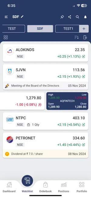 Algoquant screenshot 3