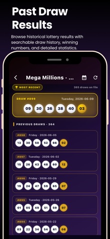 Mega Ball AI Lottery Picks iPhone screenshot