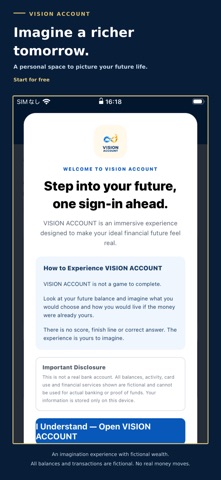 VISION ACCOUNT screenshot 1