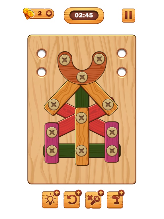 Screw Puzzle: Wood Nut & Bolt™ iPad screenshot 8 - Games app