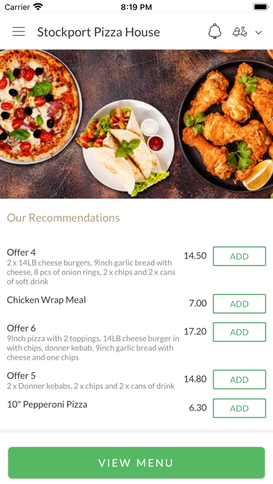 Stockport Pizza House Screenshot
