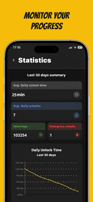 WalkyLock: Unlock with Steps Screenshot 3 of 4