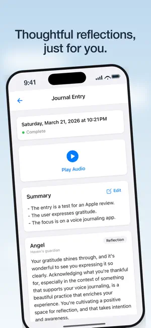 Haven: Gratitude Journal screenshot 4