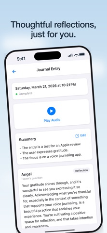 Haven: Gratitude Journal screenshot