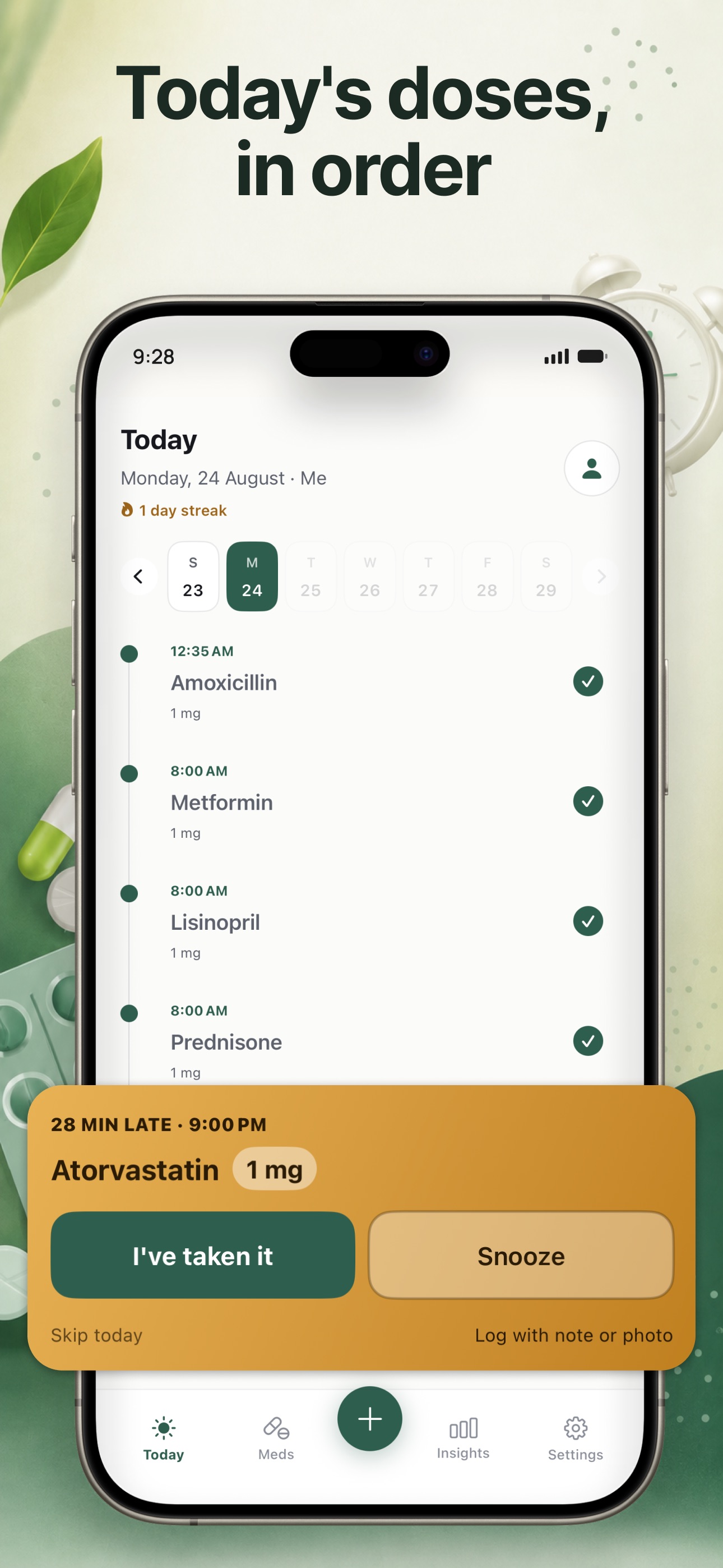 Screenshot 2 of Pillar: Medication Alarm