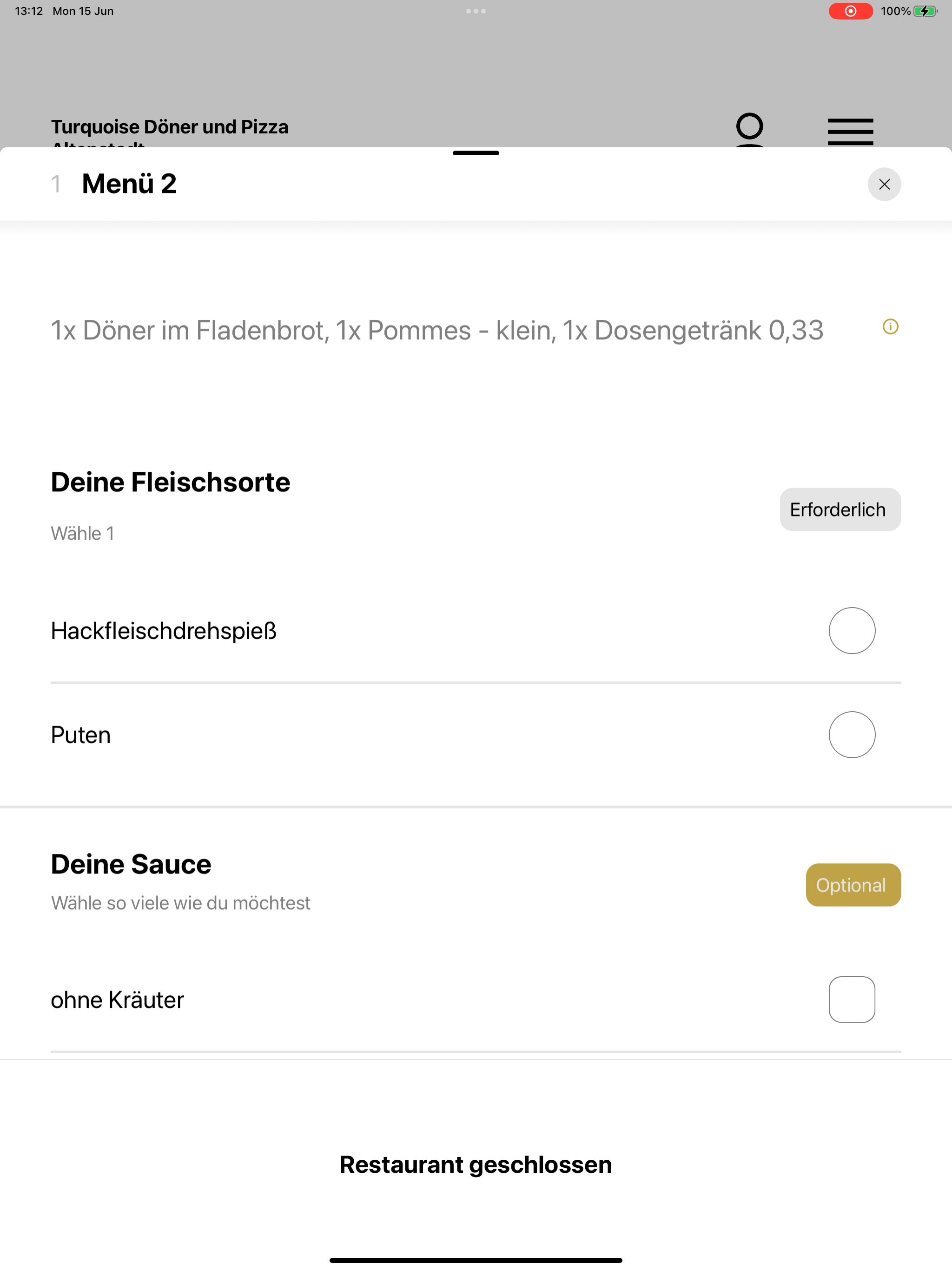 Turquoise Döner und Pizza Alte screenshot 8