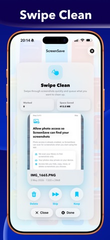ScreenSave: Screenshot Cleaner screenshot