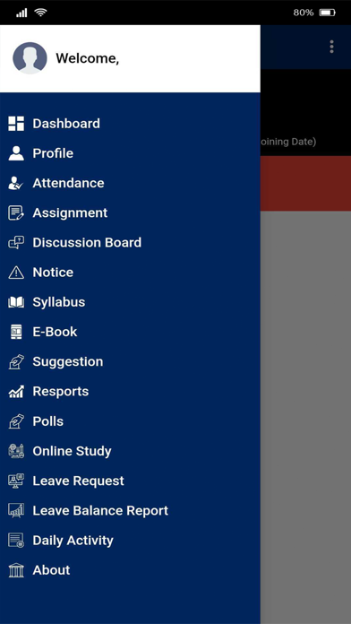 Net E IMS Faculty Screenshot