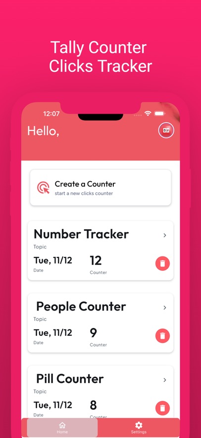 Tally Counter Clicks Tracker