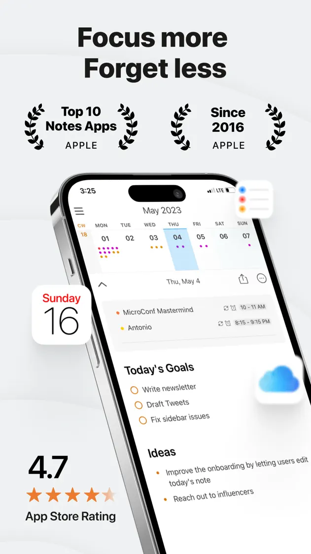 NotePlan, App Store screenshot 1