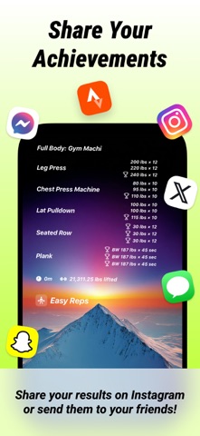 Easy Reps: Gym Workout Tracker screenshot