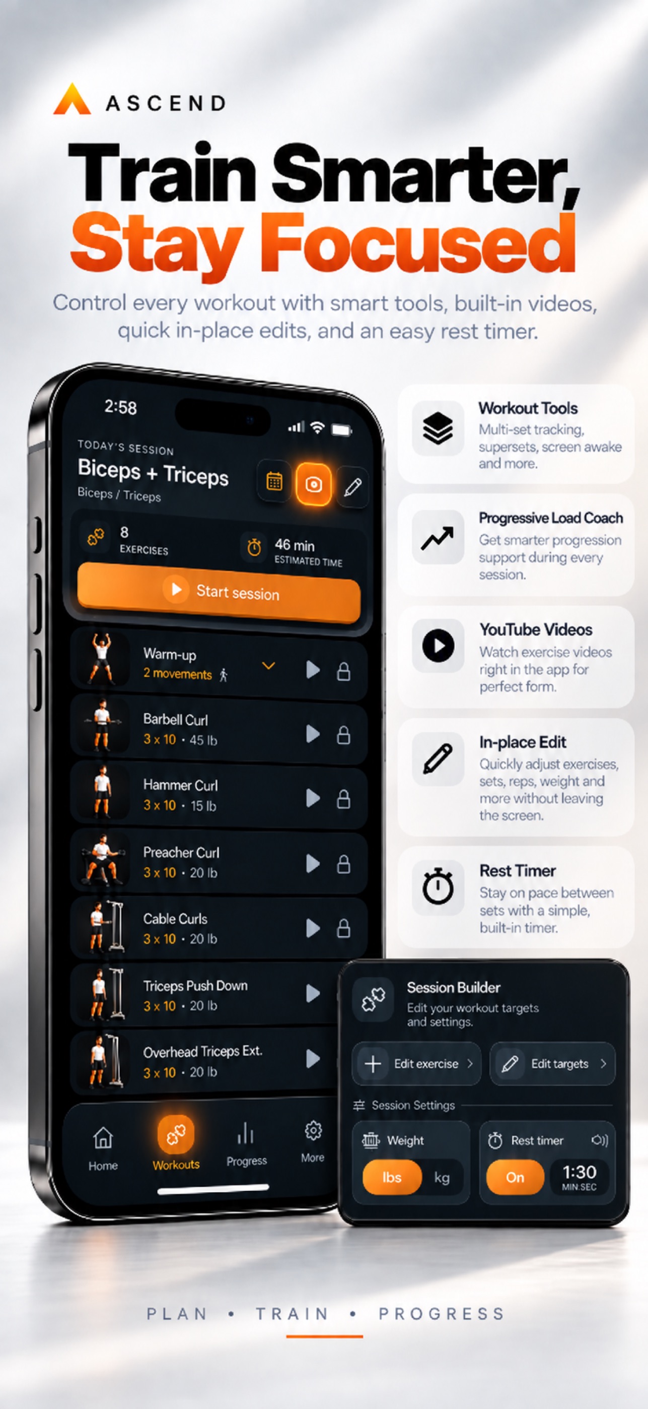 Screenshot 2 of Ascend: Fitness Planner