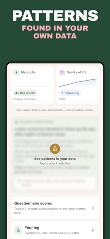 PCOS Tracker & Symptoms: Amaya iPhone screenshot
