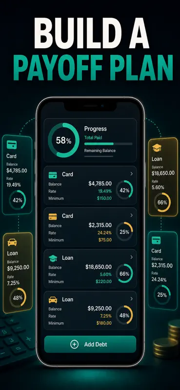 Debt Free Date Payoff Planner screenshot 1 of 10
