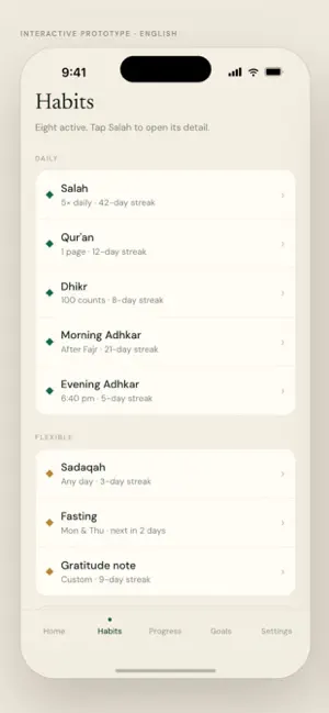 Muslim Habit Tracker screenshot 4