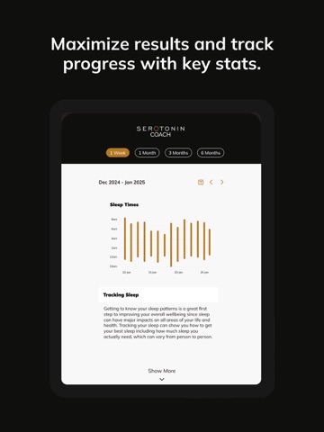 Serotonin Coach iPad screenshot