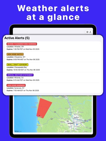 StormNotify: Weather Alerts ipad screenshot 2