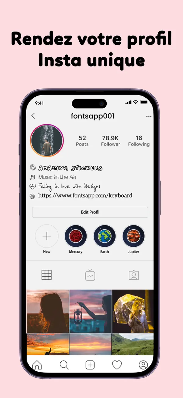 Screenshot #1 pour Fonts Keyboard for iPhone,iPad