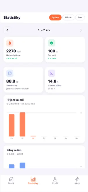 MobyCal - kalorický deník screenshot 3
