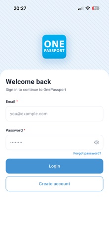 OnePassport Profile screenshot