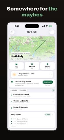 Camipack: Family Trip Planner iPhone screenshot