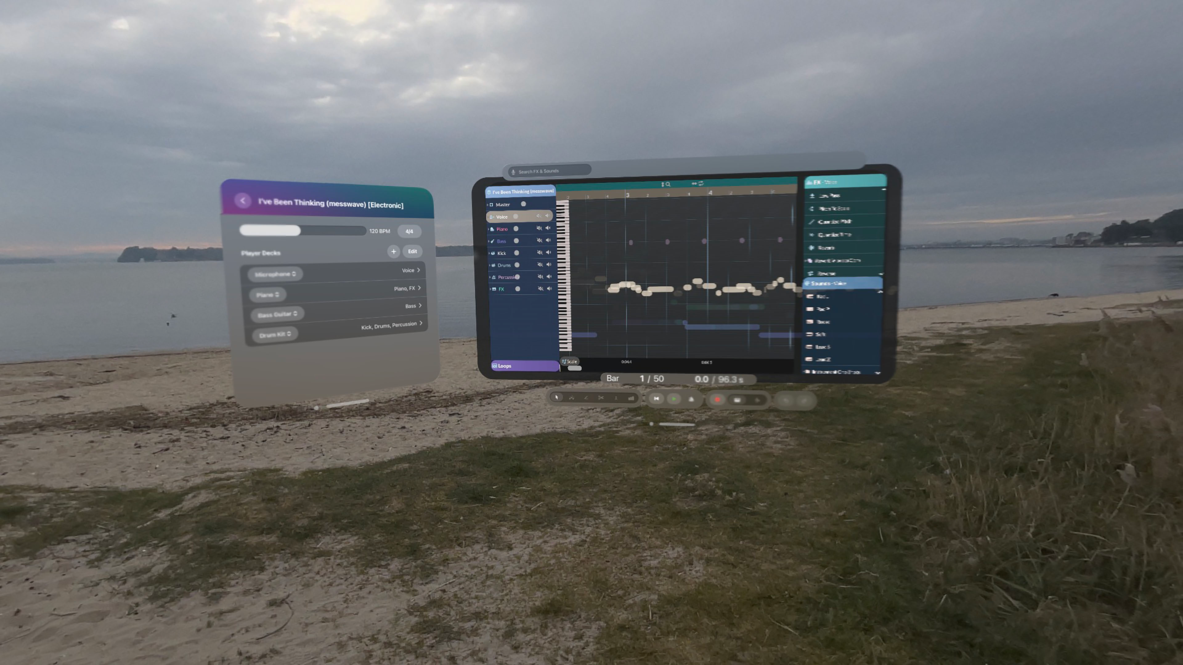 RipX: Reactive 3D Music