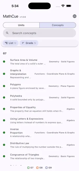 MathCue: Math Recall screenshot 4