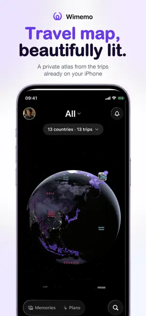 Wimemo Photo Travel Map screenshot 1