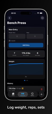 Gymnio - Workout Gym Tracker Screenshot 3 of 5