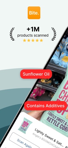 Bite : Food & Cosmetic Scanner iPhone screenshot 1